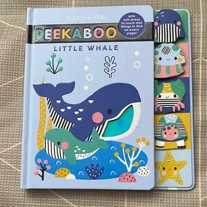 2 for $10, 3 for $12- Peekaboo Little Whale Touch & Find Book
